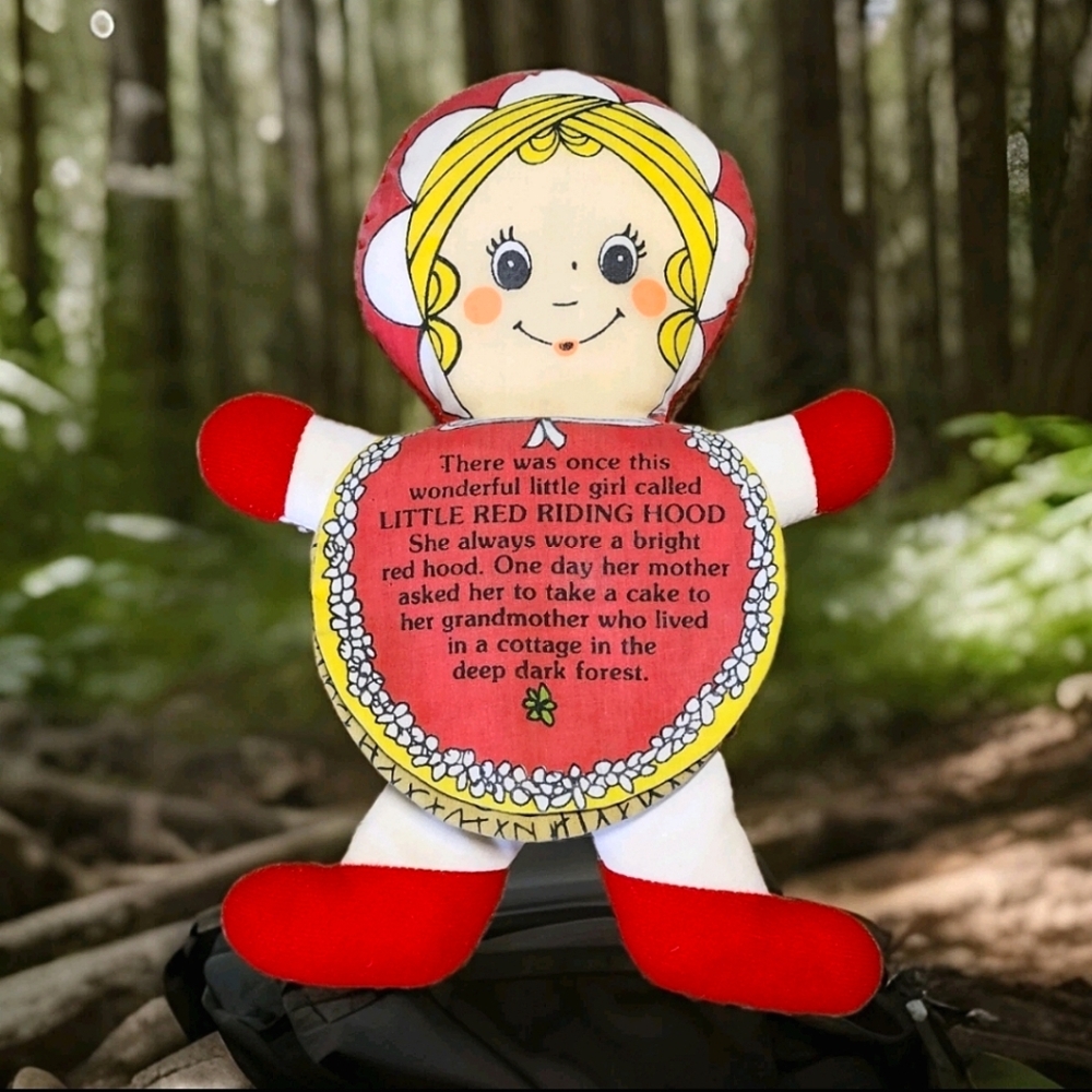 VTG Little Red Riding Hood Storybook Doll Made In The USA By Reliance Co 1978